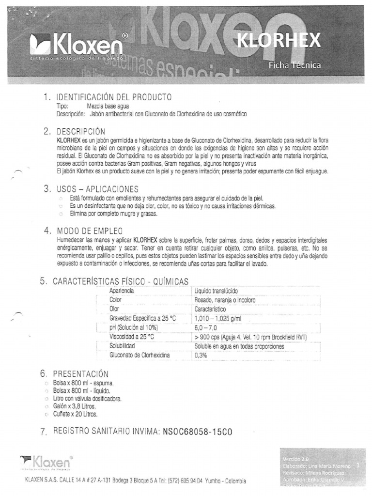 KLORHEX | PDF