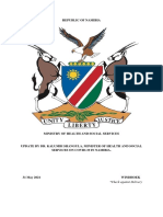 Republic of Namibia: Check Against Delivery