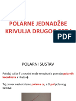 Polarne Jednadžbe Krivulja Drugog Reda