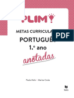 Livro Das Metas Curriculares de Português - Anotadas