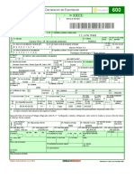 Declaración de Exportación: Mariano Roldan S.A