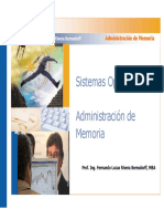 Sistemas Operativos - Administración de Memoria - UNSa - Sist. Comp