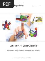 OptiStruct For Linear Analysis v14 Rev20160122