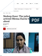 Nodeep Kaur The Jailed Activist Meena Harris Tweeted About