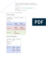 Los Pronombres Demostrativos y Adjetivos Demostrativos en Francés