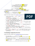 Coordinating Conjunction Exercises