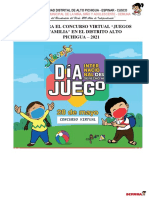 Bases Para El Concurso Virtual “Juegos en Familia” en El Distrito Alto Pichigua – 2021