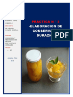 Practica N°3 Elaboracion de Conserva de Durazno