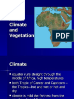 Africa Climate and Vegetation
