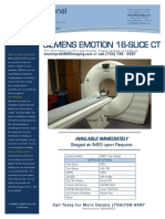 Siemens Emotion 16 Slice CT EQ 6602