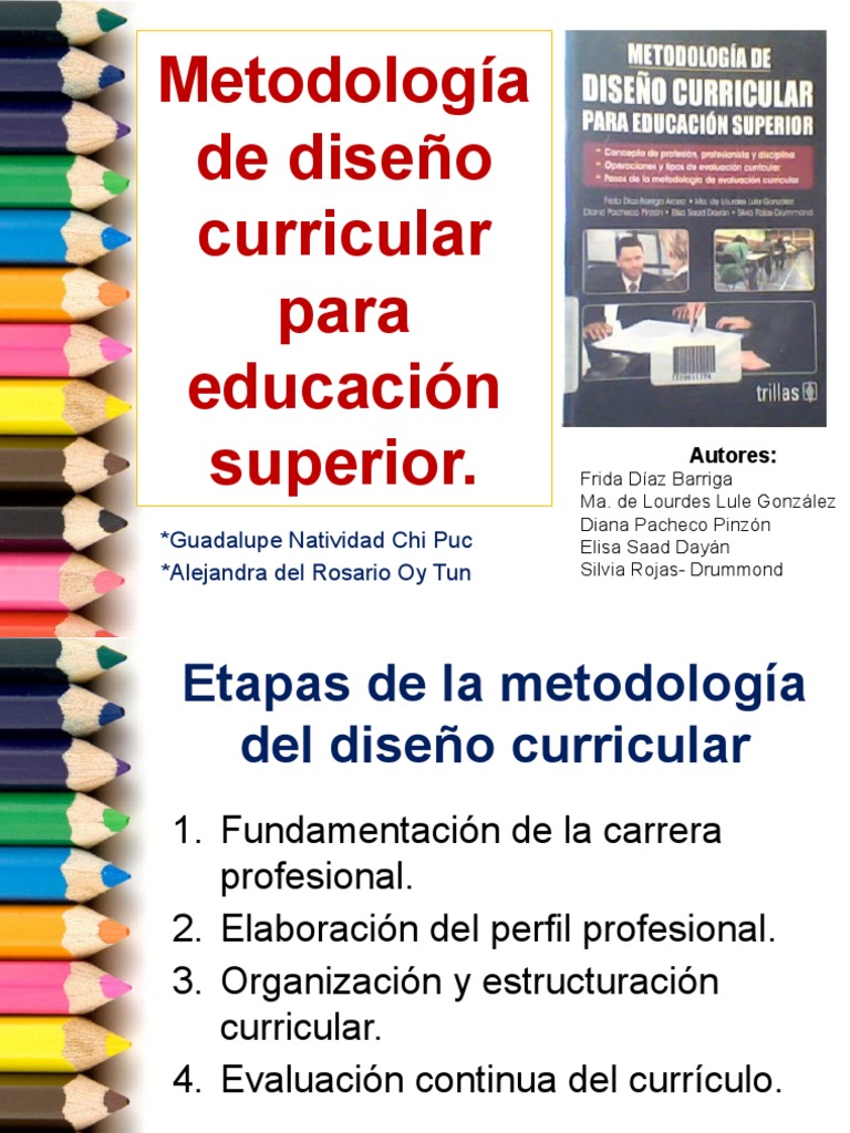 Metodología de Diseño Curricular para Educación Superior | PDF