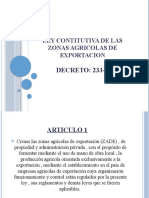 Exposicion Legislacion Agricola Decreto 233-2001