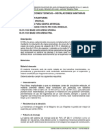 03 Especificaciones Tecnicas Sanitarias - Campo Deportivo