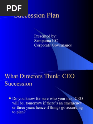 Succession Plan