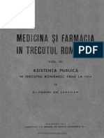 Medicina Şi Farmacia În Trecutul Românesc Vol 3