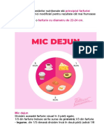 Principiul Farfuriei Sănătoase Farfurie Cu Diametru de 22-24 CM