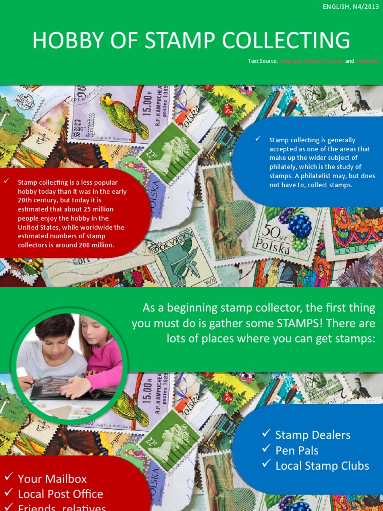 Hobby of Stamp Collecting PDF Philately Postage Stamp