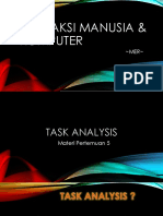 Materi 5-7 Merry (Task Analysis, Interaction Paradigm, Usability)