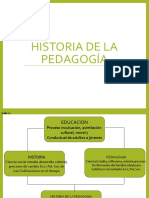 Historia Educacion y La Pedagogía