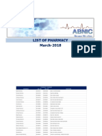 Pharmacy List March 2018