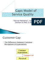 Customer Expectations Gaps in Service Marketing