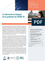 Informe Covid 19 Cepal Unesco