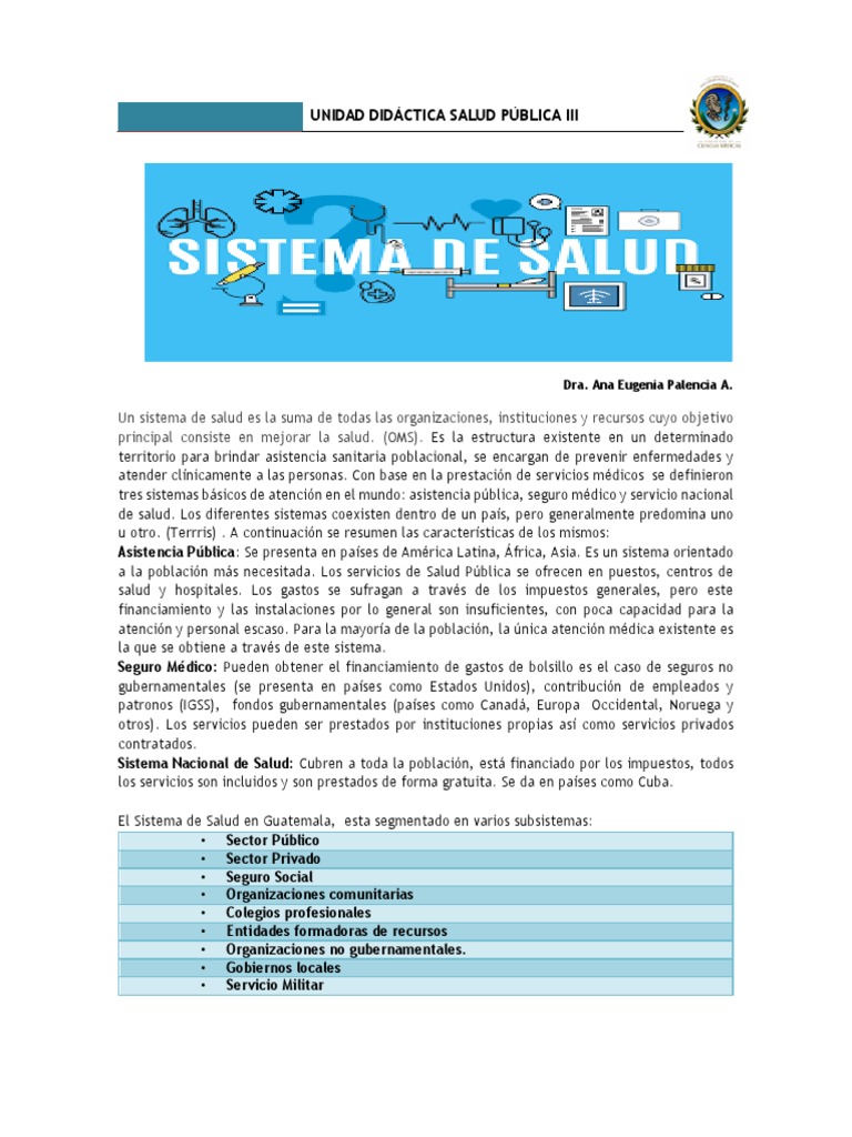 Estructura del Sistema de Salud en Guatemala | PDF | Hospital | Cuidado ...