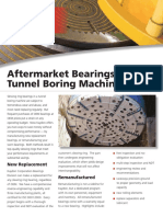 Aftermarket Bearings For Tunnel Boring Machines: New Replacement Remanufactured