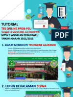 Tutorial Tes Oniline Ppdb-Psu MTSN 1 Andalan Pekanbaru