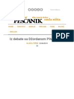 Iz Debate Sa Džordanom Pitersonom - Slavoj Žižek - Peščanik