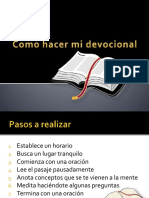 Como Hacer Mi Devocional