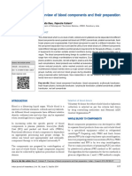 Overview of Blood Components and Their Preparation: Review Article