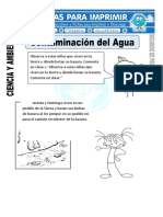 Ficha de Contaminacion Del Agua para Segundo de Primaria