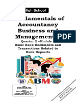 Abm Fabm2 Module 6 Lesson 1 Basic Bank Documents and Transactions