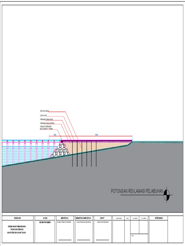 Potongan Reklamasi Penahan Pantai | PDF
