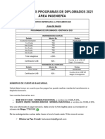 Plan de Pagos Diplomados A Distancia