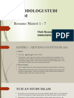 Metodelogi Study Islam