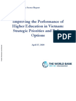 Improving The Performance of Higher Education in Vietnam Strategic Priorities and Policy Options