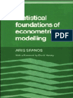 Aris Spanos, David Hendry - Statistical Foundations of Econometric Modelling-Cambridge University Press (1989)