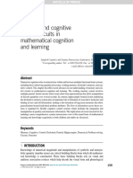 Memory and Cognitive Control Circuits in Mathematical Cognition and Learning
