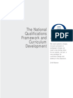 National Qualifications Framework guides curriculum development
