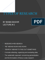 Types of Research Lec 2
