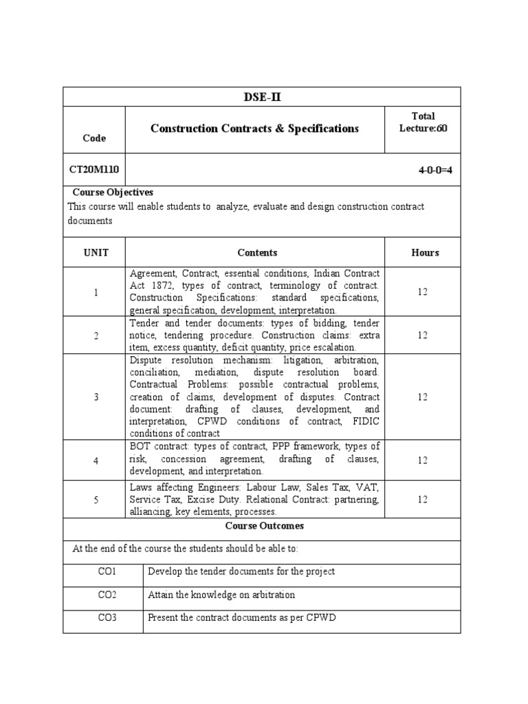 Construction Contracts and Specifications | PDF | Arbitration | Mediation