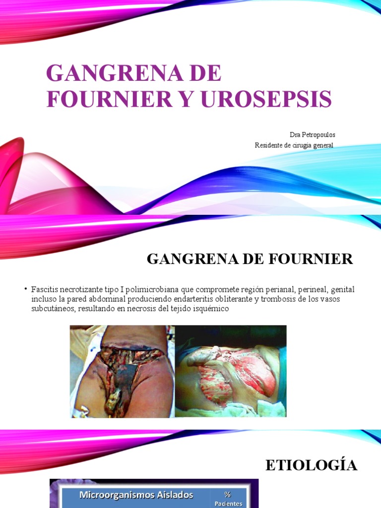 Gangrena de Fournier y Urosepsis PDF Septicemia Medicina CLINICA