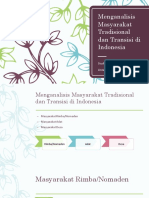 Menganalisis Masyarakat Tradisional Dan Transisi Di Indonesia