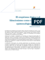 El Empirismo Lógico y El Falsacionismo Como Corrientes Epistemológicas Clásicas