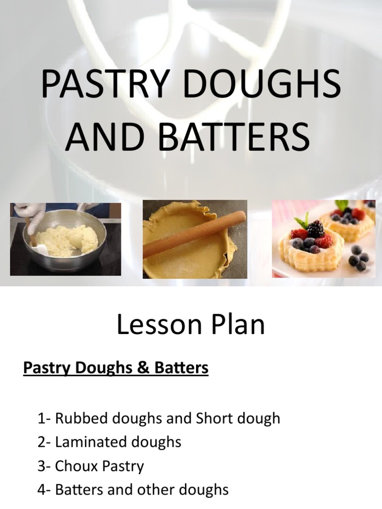 5 Pastry Doughs and Batters PDF Pancake Dough