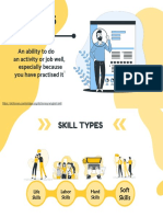 Skills: An Ability To Do An Activity or Job Well, Especially Because You Have Practised It