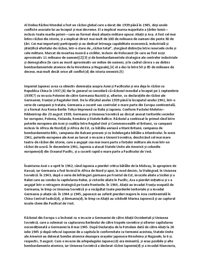 Razboi | PDF