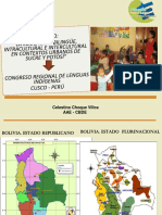 EIB Intracultural e Intercultural en Sucre y Potosí CongresoLenguas2019